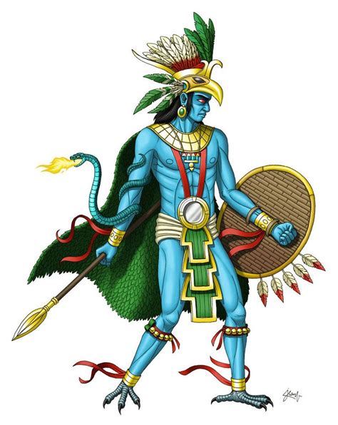 aztec sun god huitzilopochtli